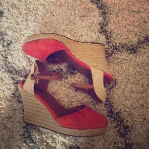 Red espadrilles